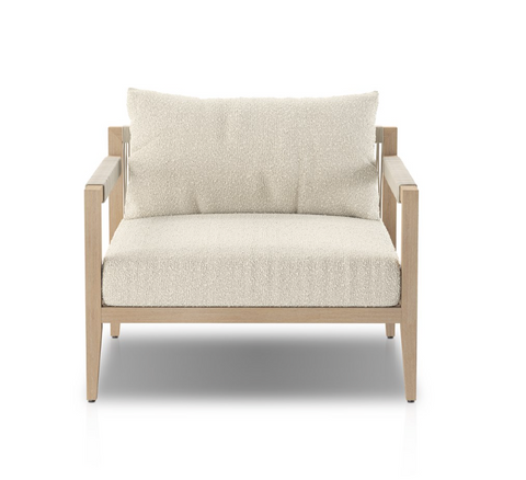 Sherwood Outdoor Chair-Brown/Fiqa Boucle Cream