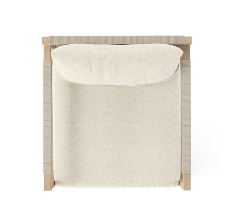 Sherwood Outdoor Chair-Brown/Fiqa Boucle Cream