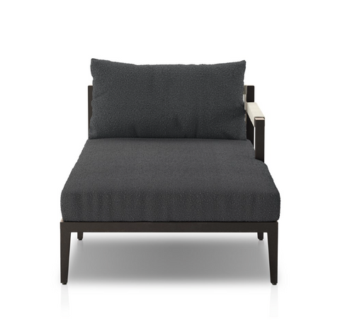 Sherwood RAF Sectional Chaise-Bronze/Fiqa Boucle Slate