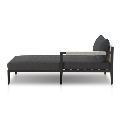 Sherwood RAF Sectional Chaise-Bronze/Fiqa Boucle Slate