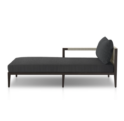 Sherwood LAF Sectional Chaise-Bronze/Fiqa Boucle Slate