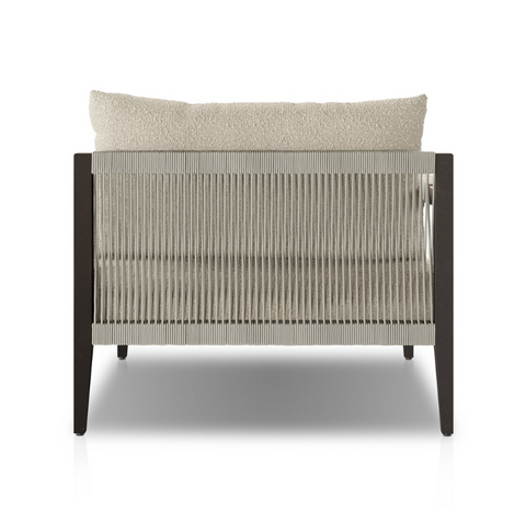 Sherwood LAF Sectional Chaise-Bronze/Fiqa Boucle Cream