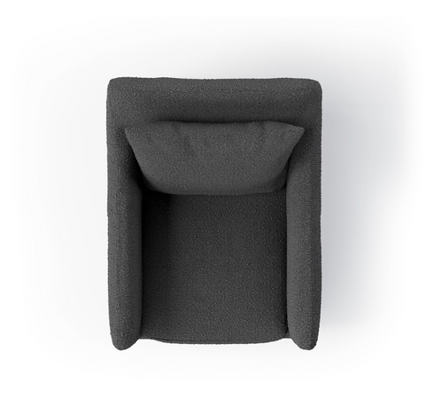 Dade Outdoor Swivel Chair - Fiqa Boucle Slate