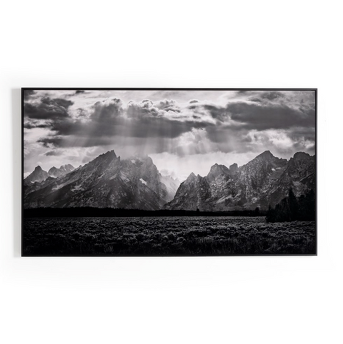 Grand Teton Range By Getty - Black Maple frame