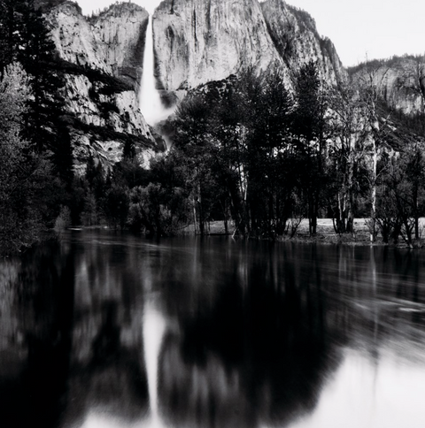Merced River & Yosemite Falls By Getty- Black