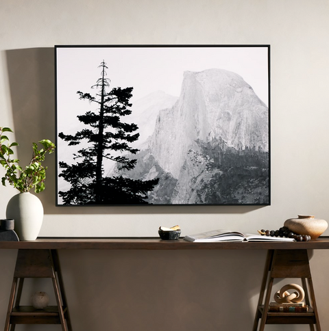 Half Dome From Glacier Point By Getty - Black Maple