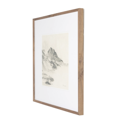 Land Sketch 2 by Dan Hobday - Rustic Walnut