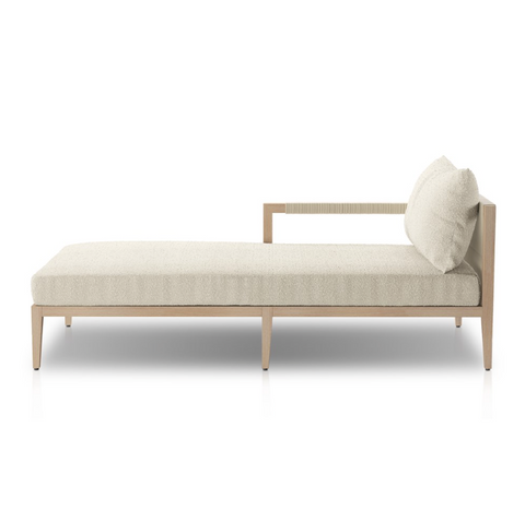 Sherwood LAF Sectional Chaise-Brown/Fiqa Boucle Cream