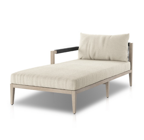 Sherwood LAF Sectional Chaise-Grey/Fiqa Boucle Cream