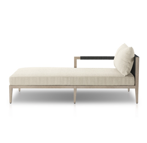 Sherwood LAF Sectional Chaise-Grey/Fiqa Boucle Cream