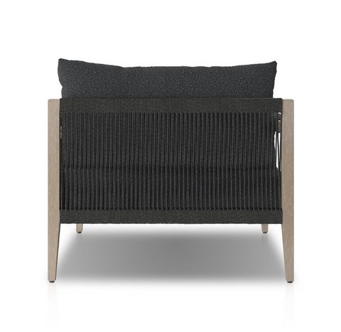 Sherwood LAF Sectional Chaise-Grey/Fiqa Boucle Slate