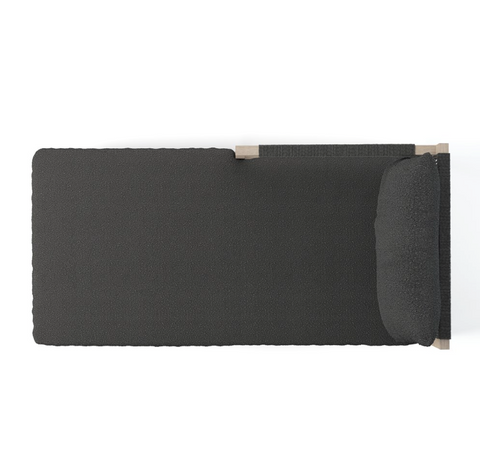 Sherwood LAF Sectional Chaise-Grey/Fiqa Boucle Slate