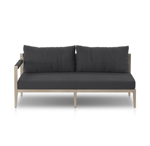 Sherwood LAF Sectional Sofa-Grey/Fiqa Boucle Slate