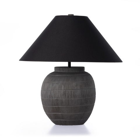 Muji Table Lamp - Textured Matte Black