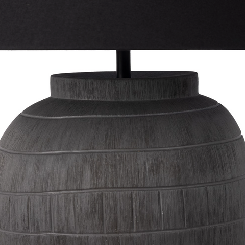 Muji Table Lamp - Textured Matte Black