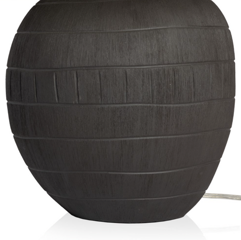 Muji Table Lamp - Textured Matte Black