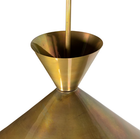 Clement Pendant - Large - Burnt Brass