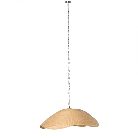 Overscale Woven Rattan Pendant - Natural
