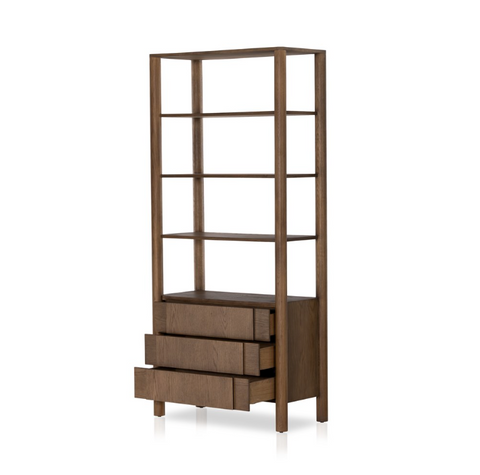 Pollard Bookcase - Tan Oak