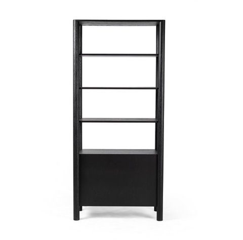 Pollard Bookcase - Brushed Ebony Oak