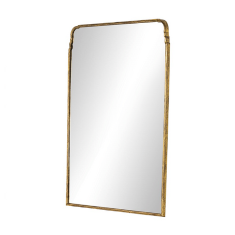 Loire Floor Mirror - Antiqued Gold Leaf