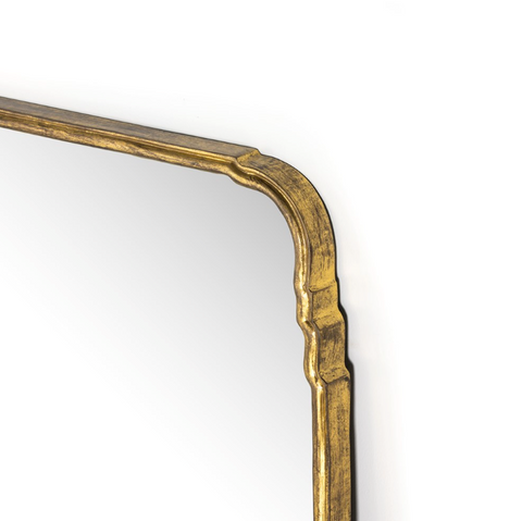 Loire Floor Mirror - Antiqued Gold Leaf