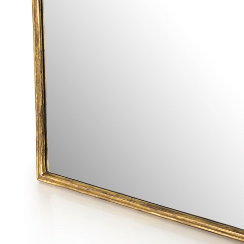 Loire Floor Mirror - Antiqued Gold Leaf