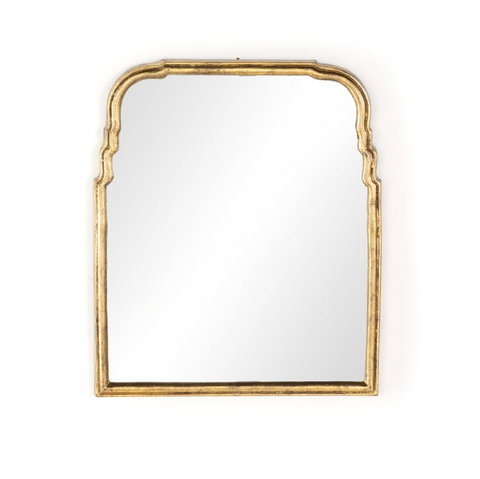 Loire Mirror - Antiqued Gold Leaf