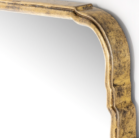 Loire Mirror - Antiqued Gold Leaf