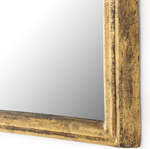Loire Mirror - Antiqued Gold Leaf