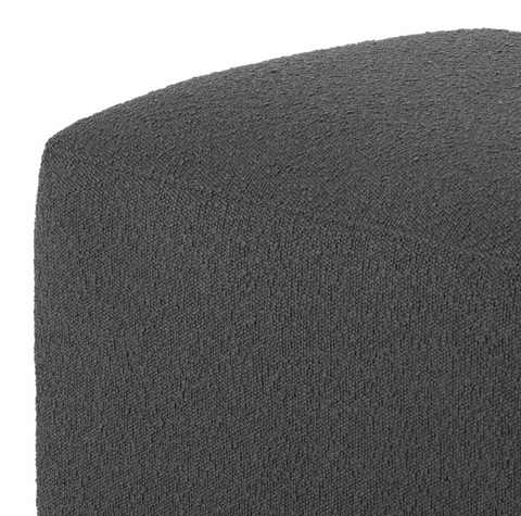 Brylee Rectangular Ottoman - Fiqa Boucle Charcoal