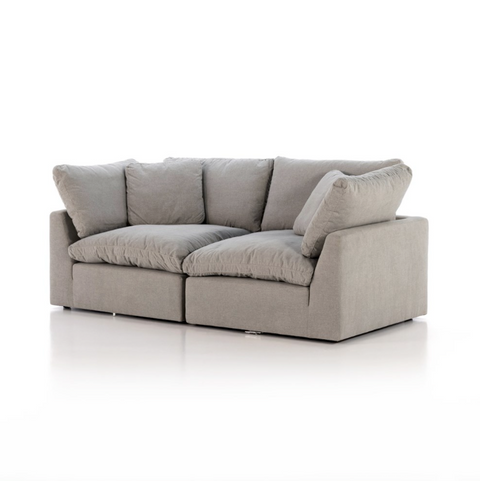 Stevie 2-Pc Sectional Sofa-Destin Flannel