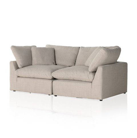 Stevie 2-Pc Sectional Sofa - Gibson Wheat