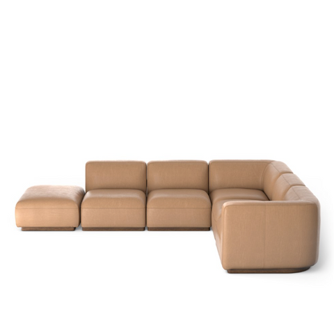 Mabry 5Pc LAF Sectional w/ Ottoman - Nantucket Taupe