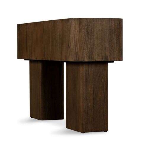Blanco Console Table-Warm Umber Burl