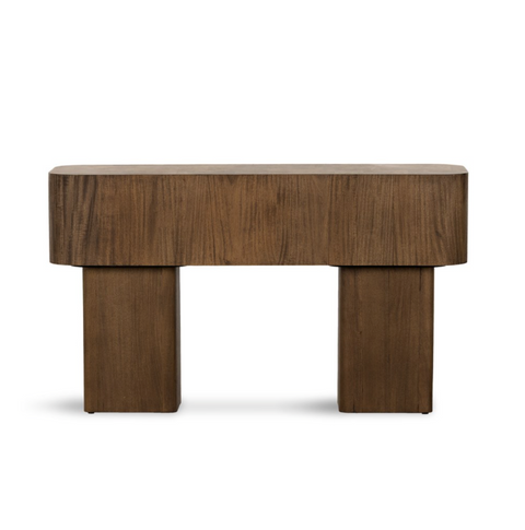 Blanco Console Table-Warm Umber Burl