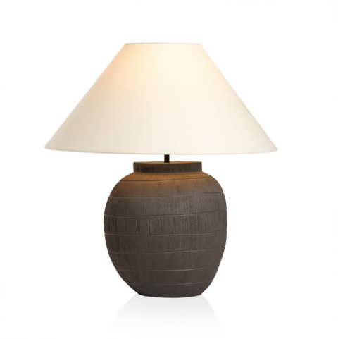 Muji Table Lamp - Ivory Linen