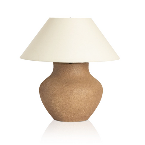 Parma Ceramic Table Lamp - Dark Sand