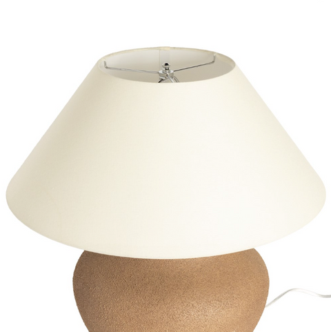 Parma Ceramic Table Lamp - Dark Sand