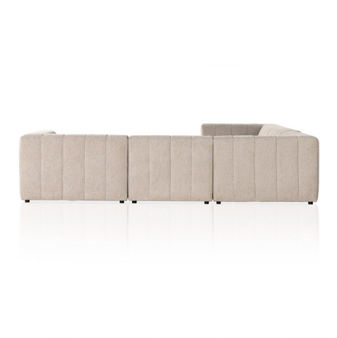 Langham Channeled 5Pc Sectional - Napa Sandstone