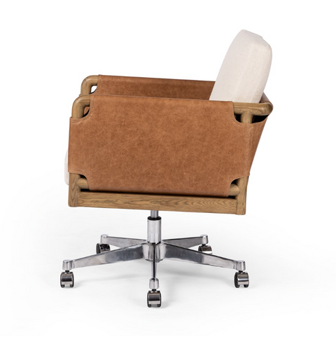 Navarro Desk Chair- Bergamo Parchment