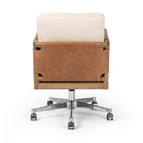Navarro Desk Chair- Bergamo Parchment