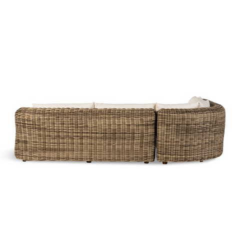 Messina Outdoor 3Pc Sectional- Natural Ivory
