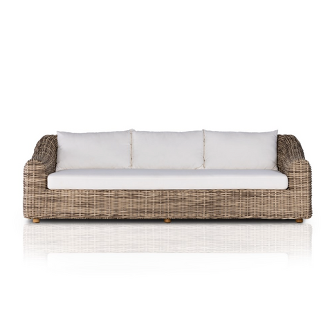 Messina Outdoor Sofa, 106"- Natural Ivory