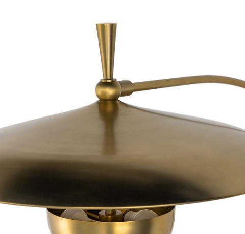 Bennington Sconce - Antique Brass Iron