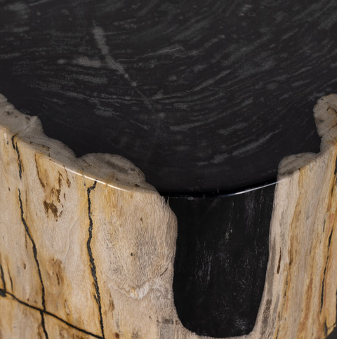 Kos End Table - Light Petrified Wood