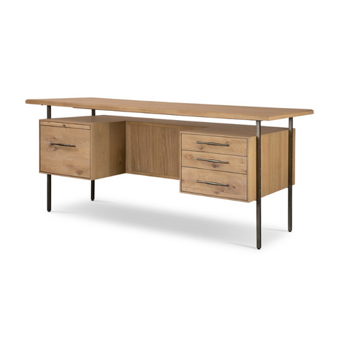 Lauren Desk - Natural Solid Oak
