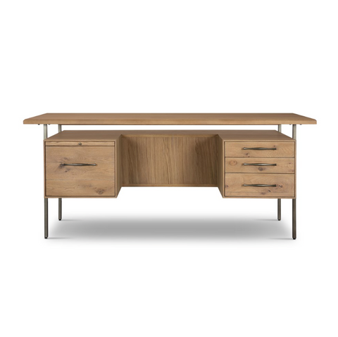 Lauren Desk - Natural Solid Oak