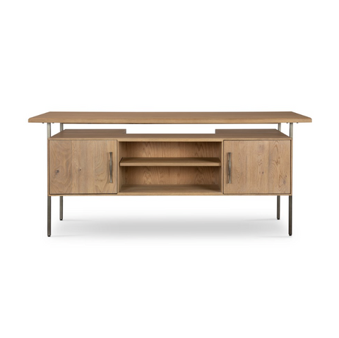 Lauren Desk - Natural Solid Oak