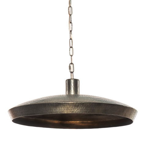 Eldon Pendant - Hammered Dark Antique Brass